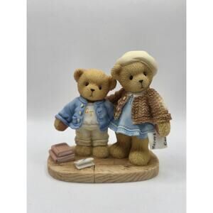 Cherished Teddies 706744 Clement and Jodie Boy and Girl With Report Card
